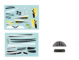 Freewing Ares 3D Yellow 90mm EDF Jet Decal Set   